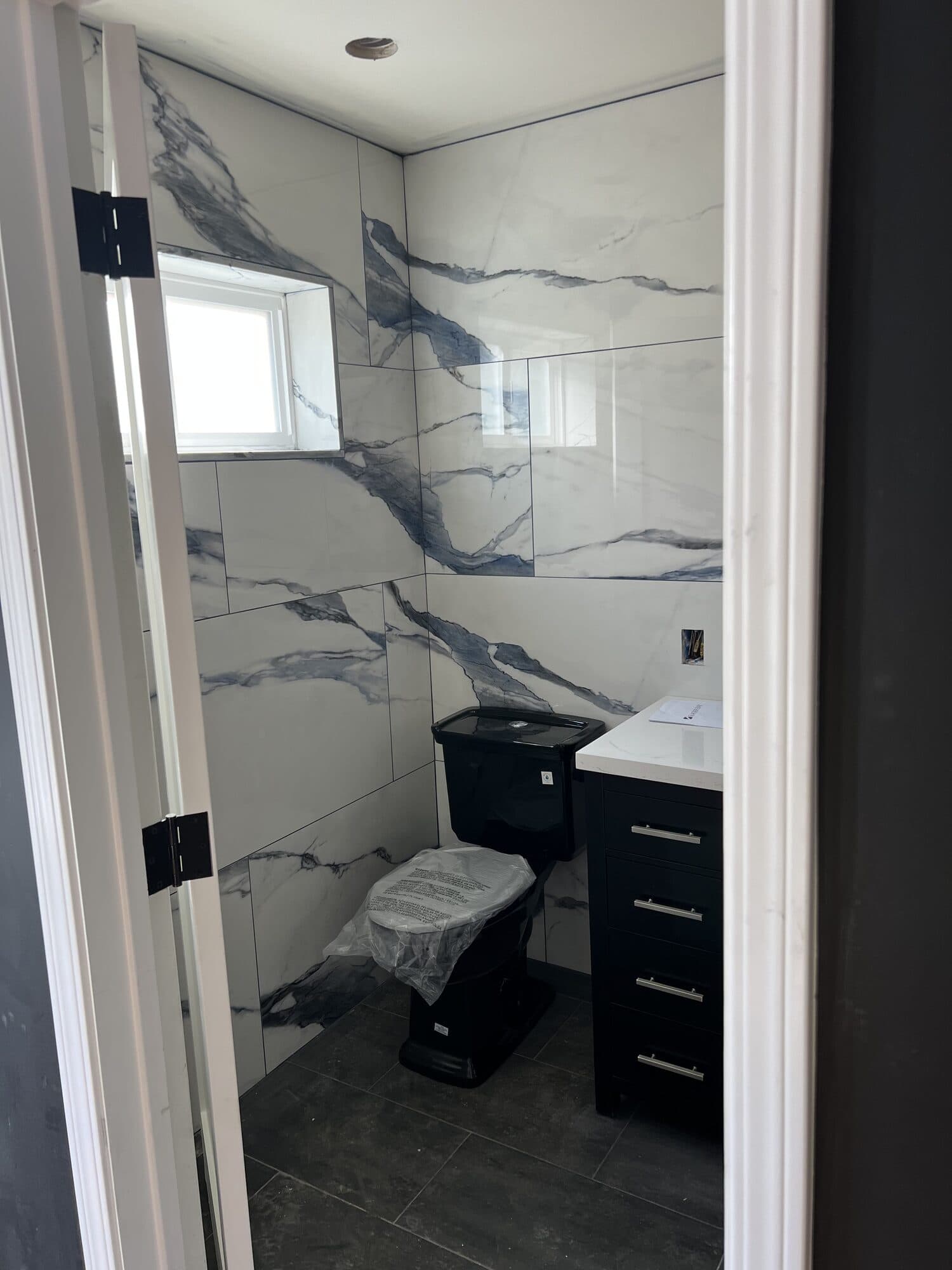 Marble Primary Bath — Bay Area