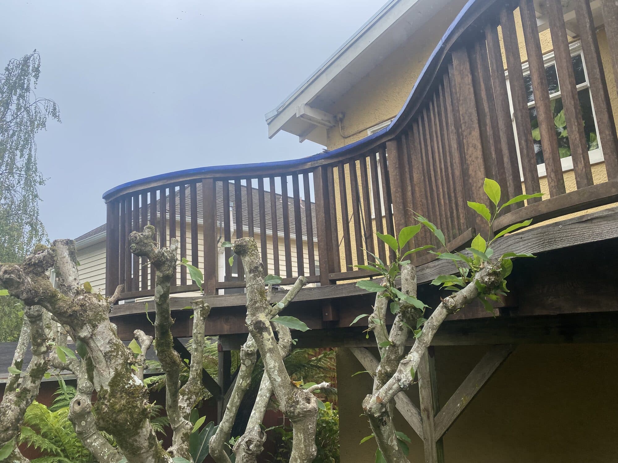 Custom Curved Deck — Corte Madera, photo 1