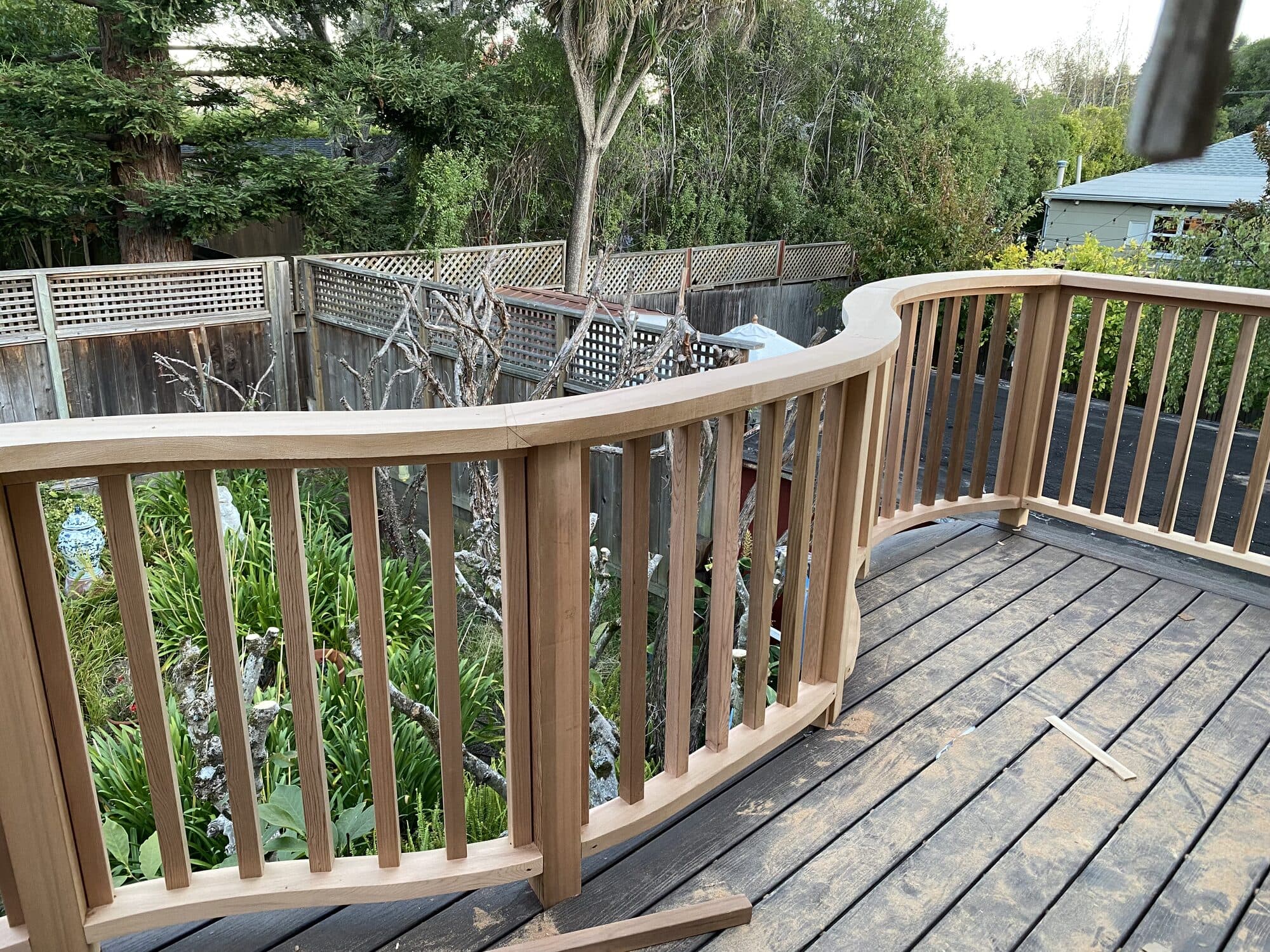 Custom Curved Deck — Corte Madera, photo 3
