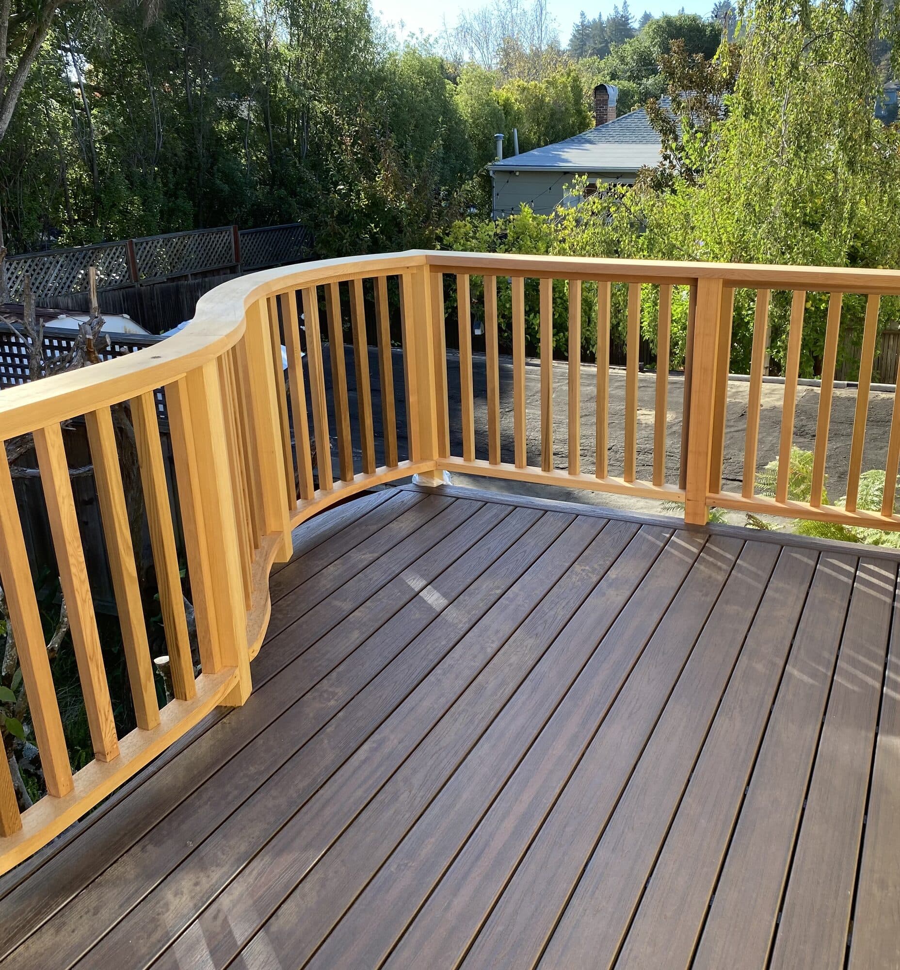 Custom Curved Deck — Corte Madera, photo 7
